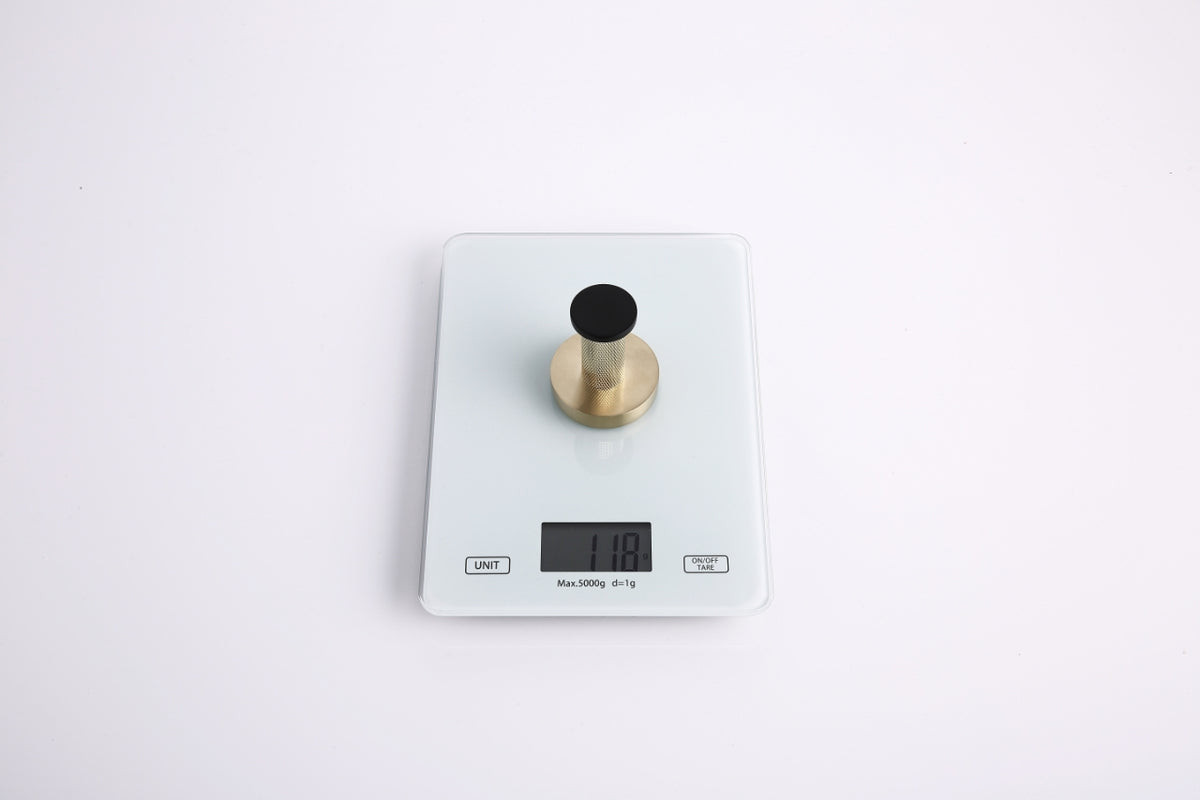 Aqua RONDO Single Robe Hook - Brushed Gold & Black