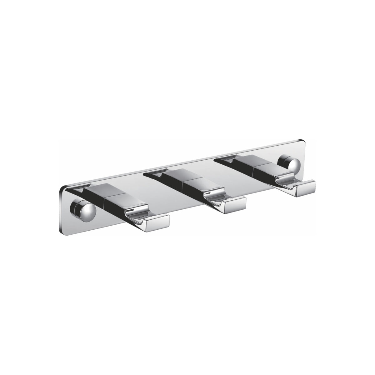 Aqua Piazza by KubeBath Robe Hook With 3 Hooks Chrome
