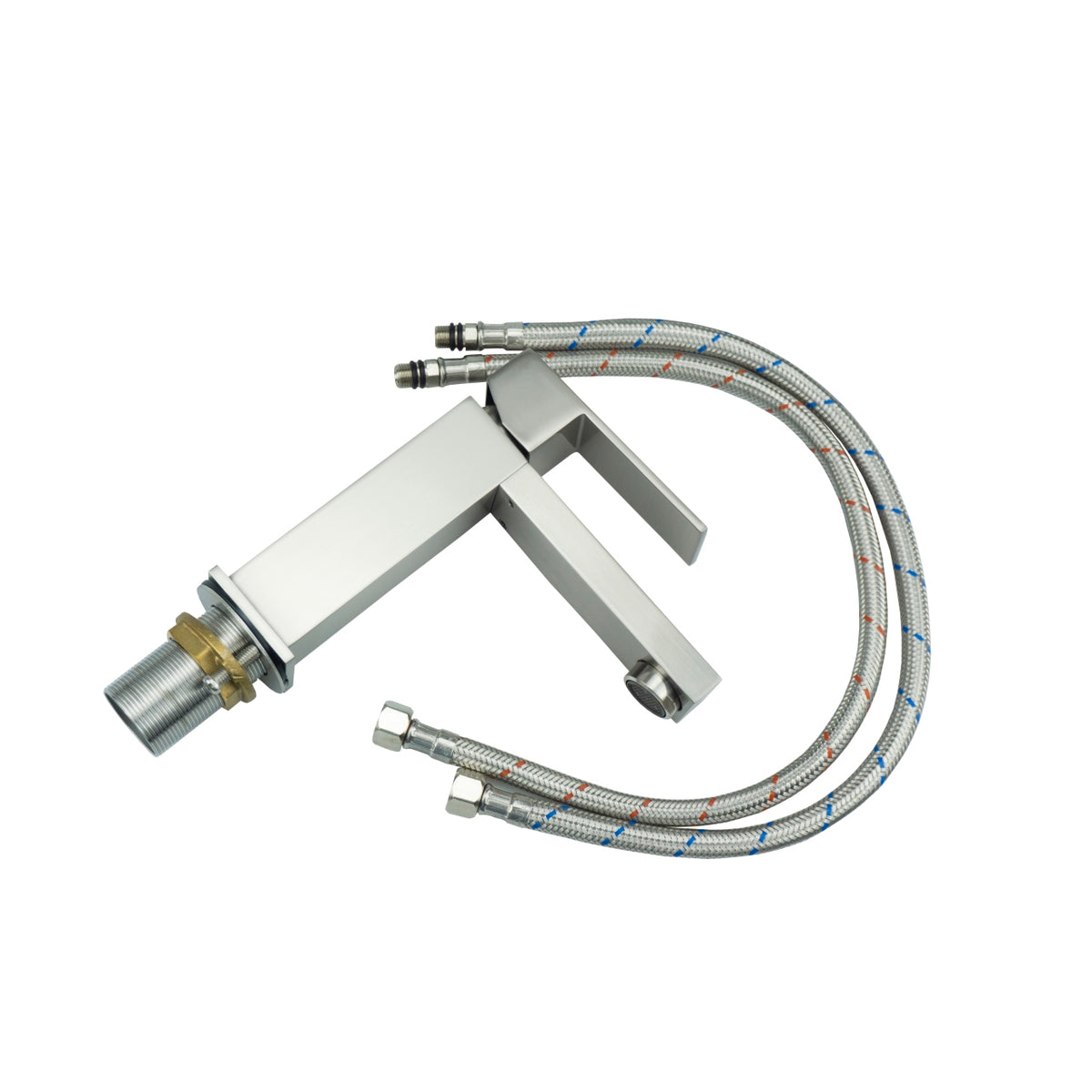 Aqua Kubo by KubeBath Single Lever Bathroom Vanity Faucet – Brushed Nickel