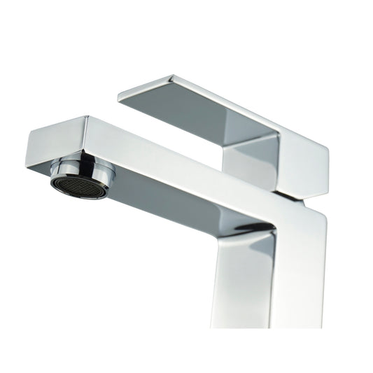 Aqua Kubo by KubeBath Single Lever Bathroom Vanity Faucet Chrome