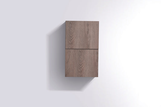 Bathroom Linen Side Cabinet w/ 2 Storage Areas Butternut