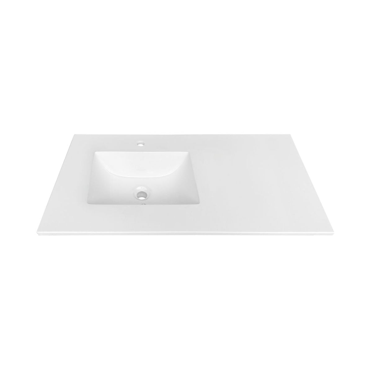 Anziano 40" Gloss White Vanity w/ Quartz Countertop