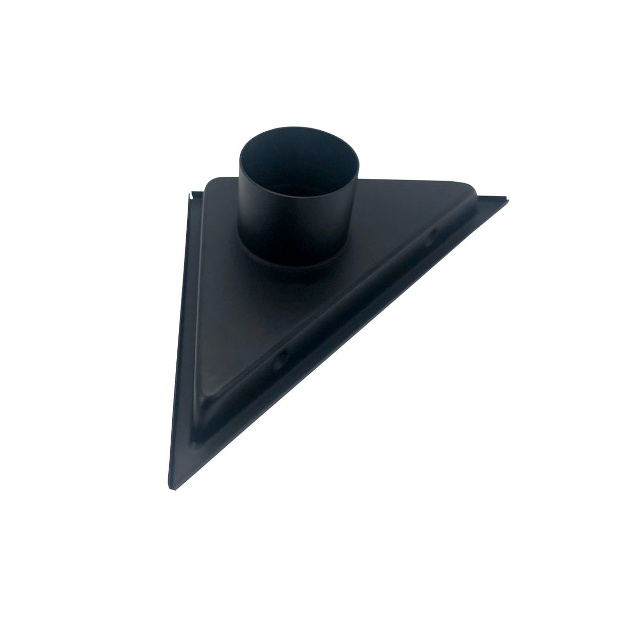 Kube 6.5" Triangle Stainless Steel Tile Grate Black
