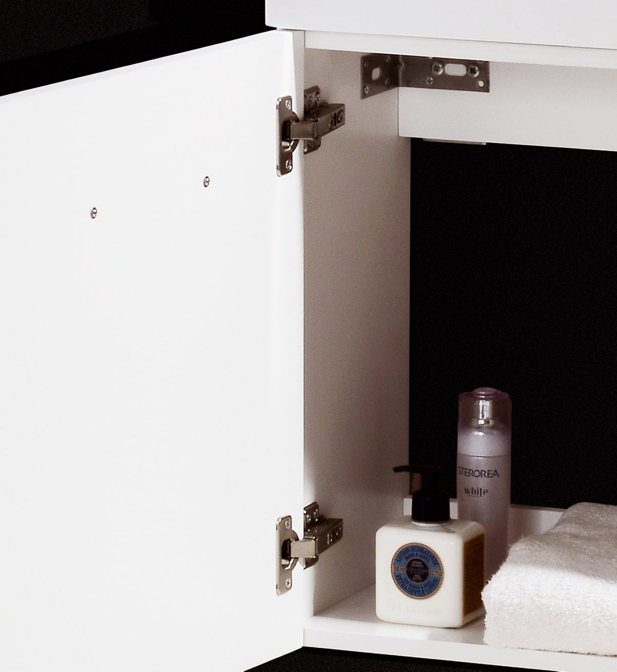Bliss 18" High Gloss White Wall-Mount Modern Bathroom Vanity
