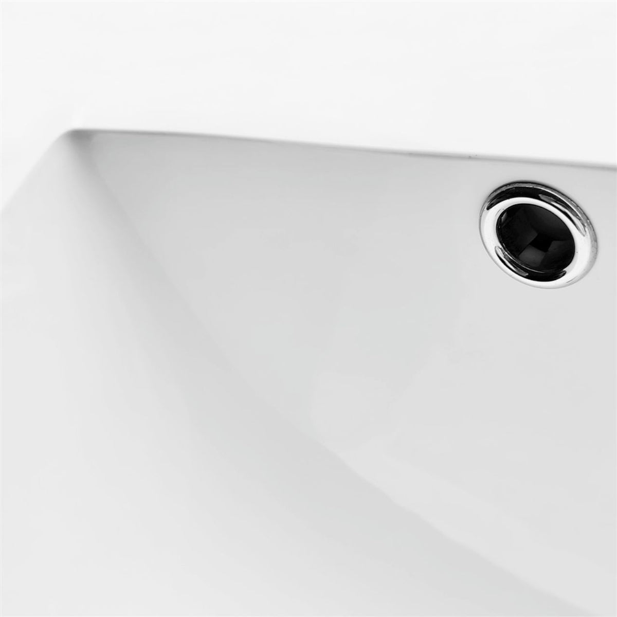 36'' x 22'' KubeBath White Quartz Counter-Top W/ Under-Mount Sink