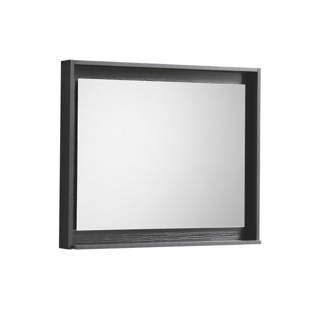Bliss 30" Black Wall Mount Modern Bathroom Vanity