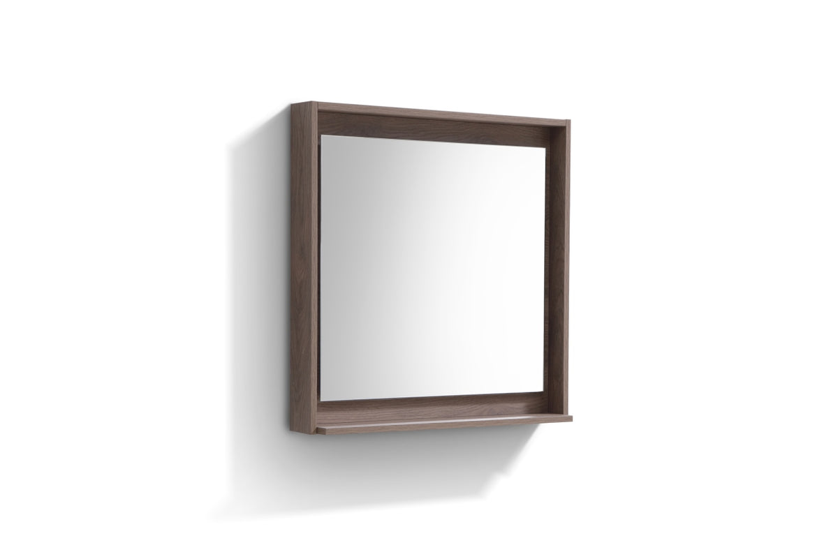 Bliss 30" Butternut Wood Wall Mount Modern Bathroom Vanity - Restock ETA Late Nov