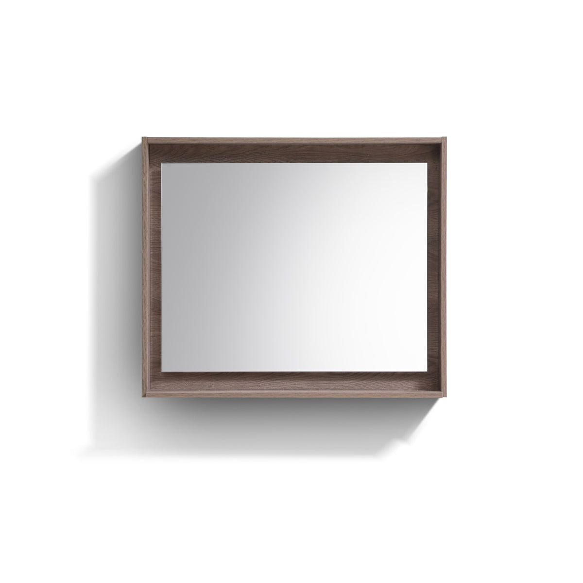Bliss 36" Butternut Wood Wall Mount Modern Bathroom Vanity