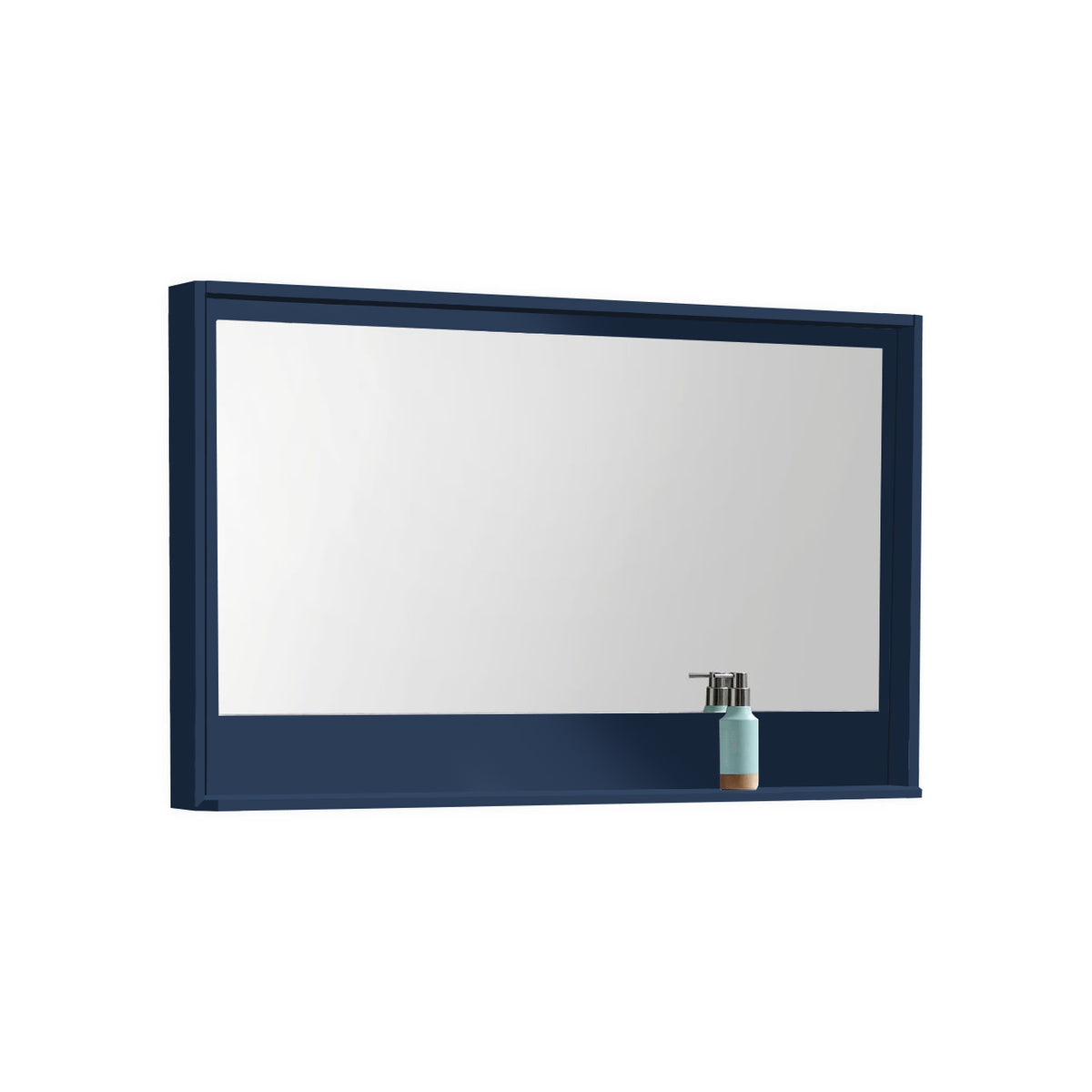 Bliss 48" Navy Blue Wall-Mount Single Sink Modern Bathroom Vanity by KubeBath