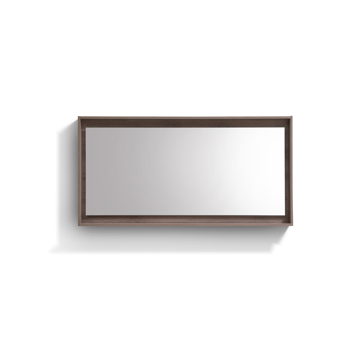 Bliss 80" Butternut Wood Wall Mount Double Sink Modern Bathroom Vanity