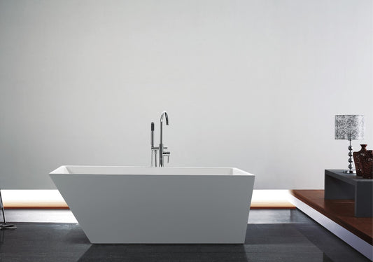 59" Kube OBLIQUO Free Standing Bathtub