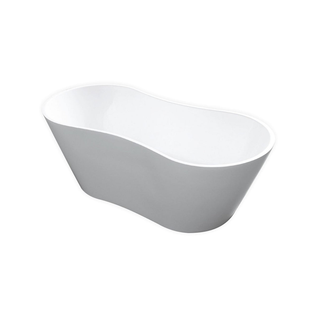 67" Kube Onde Free Standing Bathtub