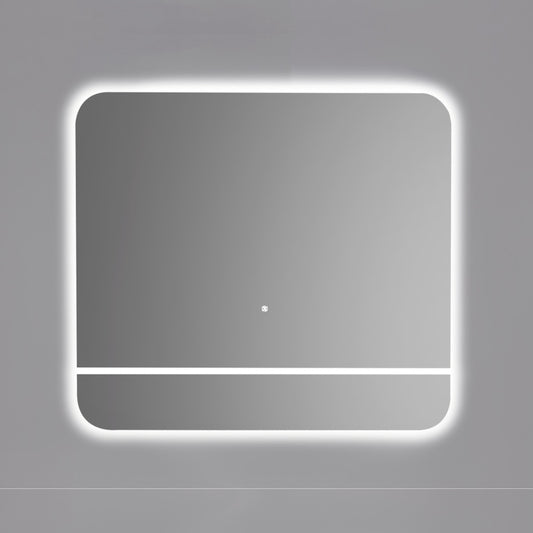 Kubebath Lumino 36'' LED Mirror with LED Acrylic Shelf w/ Anti-Fog