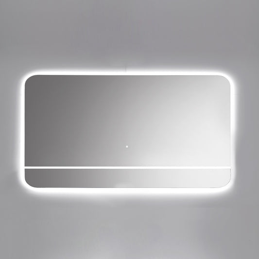 Kubebath Lumino 60'' LED Mirror with LED Acrylic Shelf w/ Anti Fog