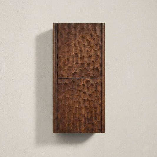 Lumi Bathroom Side Cabinet w/ 2 Storage Areas - Weathered Wood - Restock ETA End of Nov
