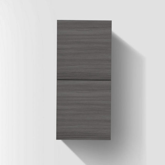 Bathroom Vulcan Ash Grey Linen Side Cabinet w/ 2 Storage Areas