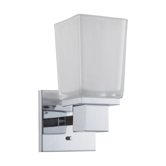 Nuvo Lighting 60-4001 Parker Single Light Bathroom Fixture with Sandstone Etched Glass