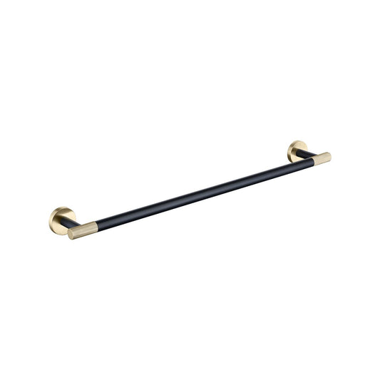 Aqua Rondo Towel Bar - Brushed Gold & Black