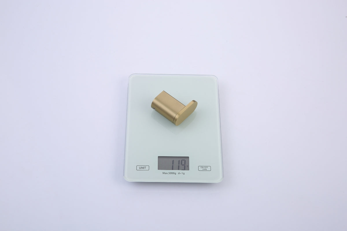 Aqua Chiaro Single Rob Hook - Brushed Gold