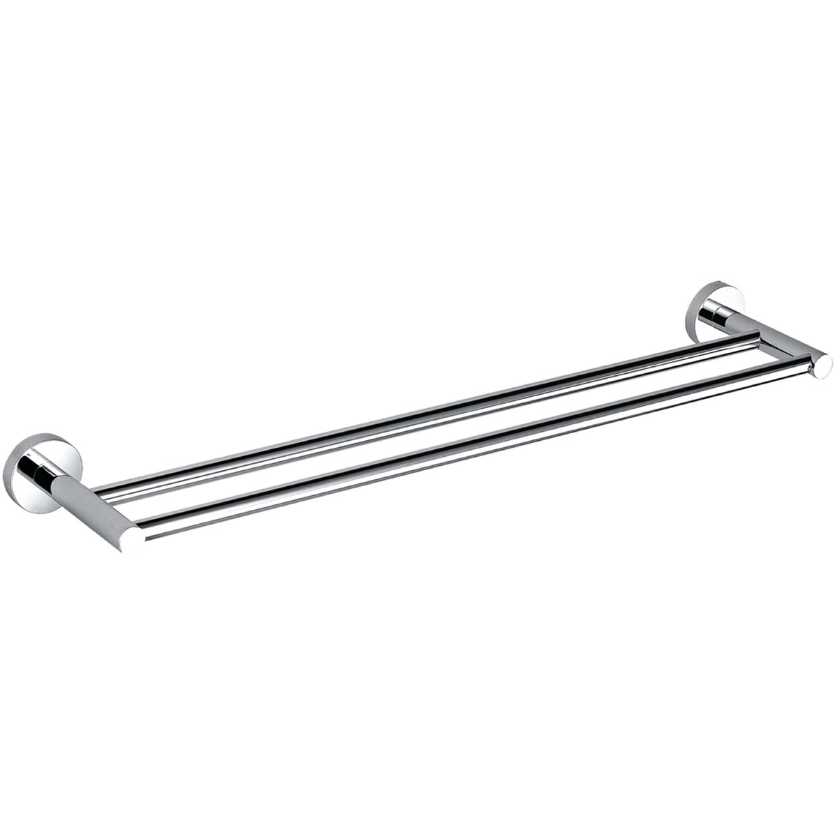 Aqua RONDO 24" Double Towel Bar Chrome