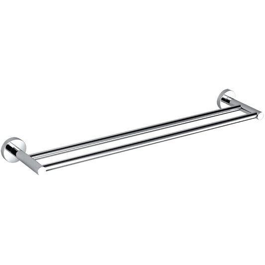 Aqua RONDO 24" Double Towel Bar Chrome