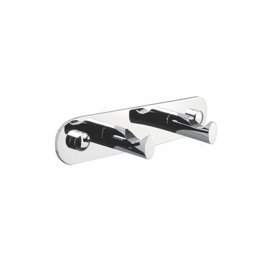 Aqua Rondo by KubeBath Robe Hook With 2 Hooks Chrome