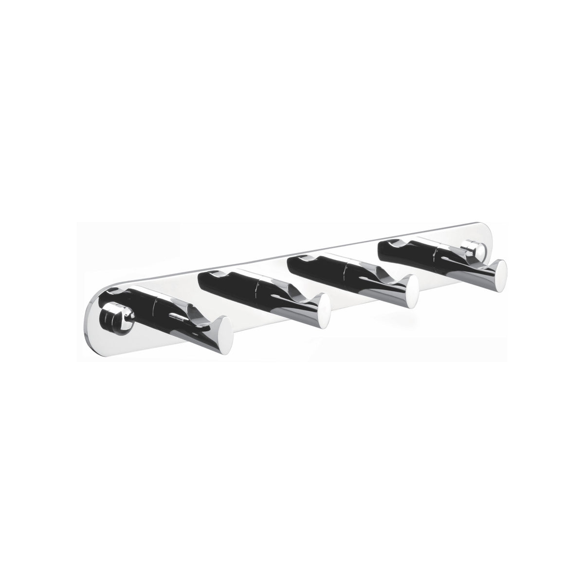 Aqua RONDO by KubeBath Robe Hook With 4 Hooks Chrome