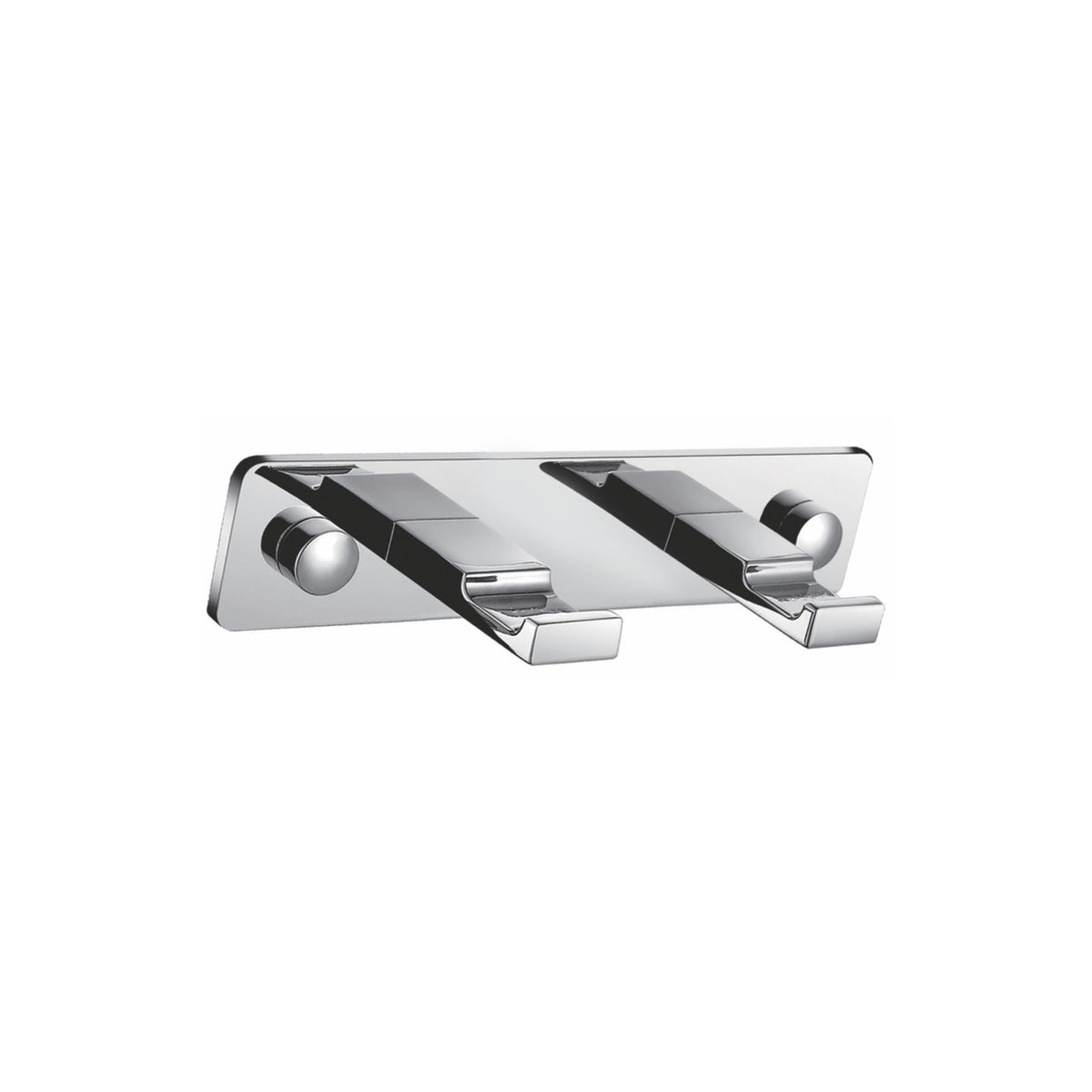 Aqua Piazza by KubeBath Robe Hook With 2 Hooks Chrome