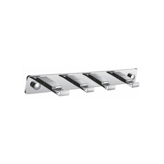 Aqua PIAZZA by KubeBath Robe Hook With 4 Hooks Chrome