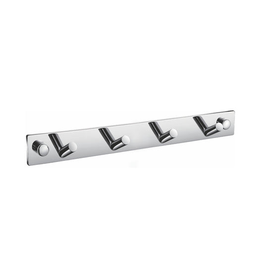 Aqua CHIARO by KubeBath Robe Hook With 4 Hooks Chrome