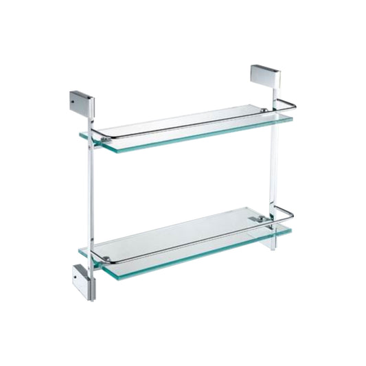 Aqua FINO Double Glass Shelf Chrome