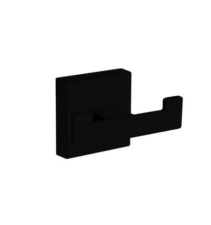 Aqua PLATO Double Robe Hook Black