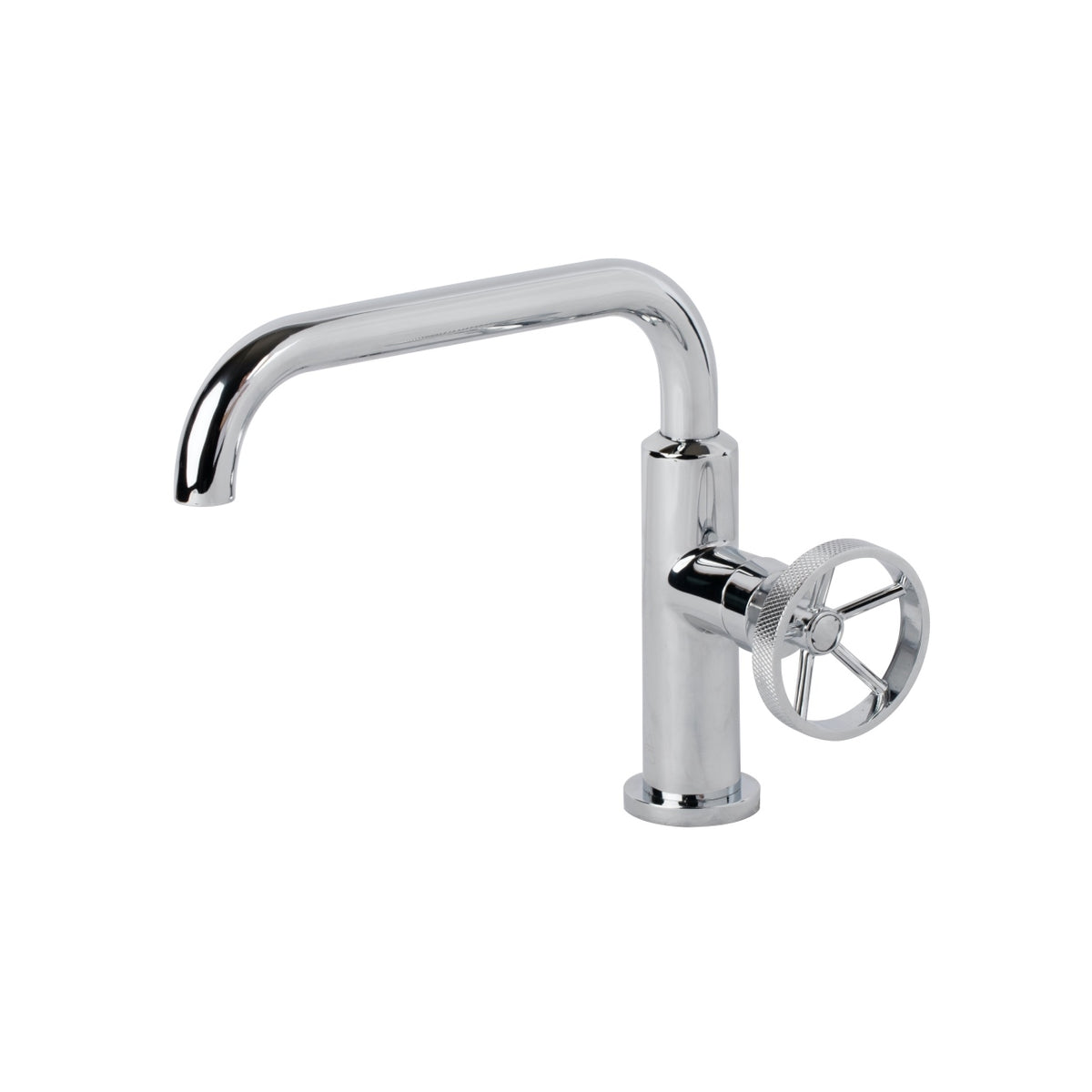 Aqua Loft Single Lever Bathroom Vanity Faucet with Side Handle Chrome