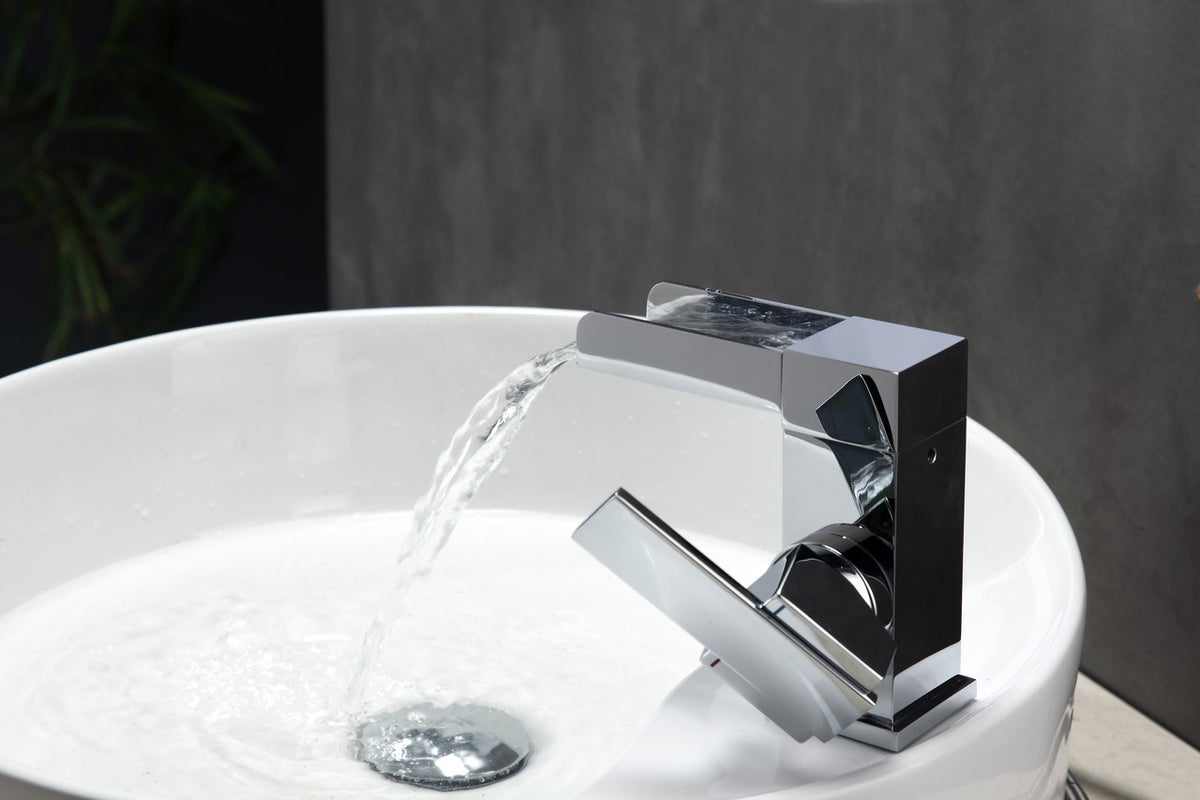 Aqua Fontana Single Lever Waterfall Faucet Chrome