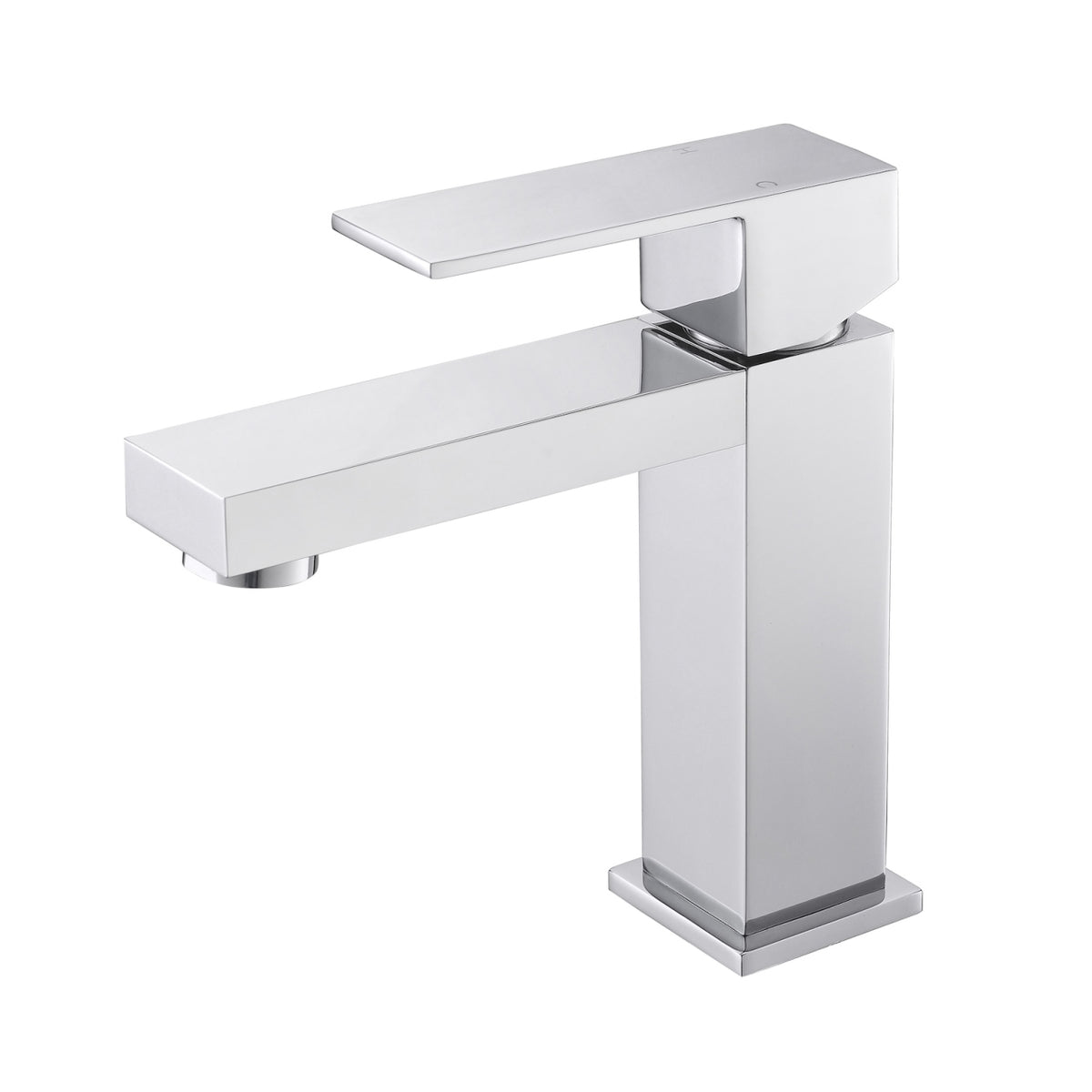 Aqua Kubo by KubeBath Single Lever Bathroom Vanity Faucet Brushed Nickel
