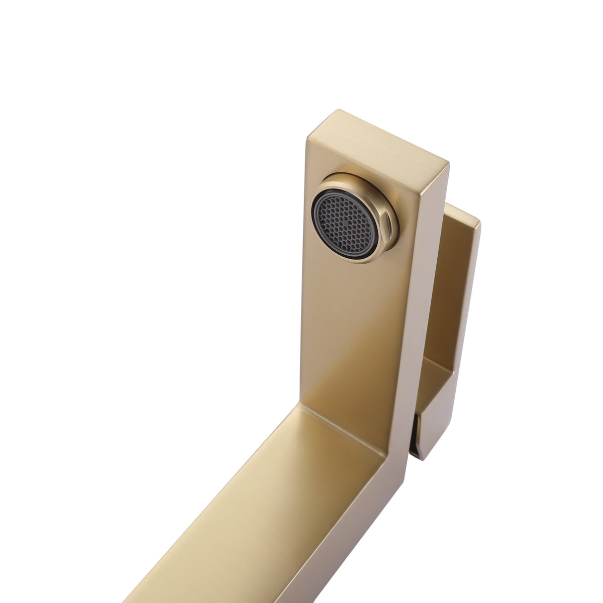 Aqua Kubo by KubeBath Single Lever Bathroom Vanity Faucet Brushed Gold