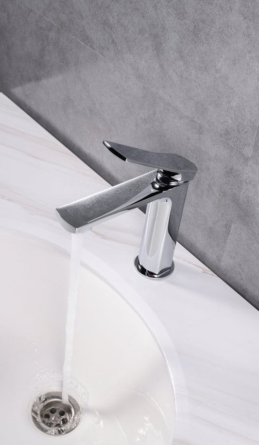 Aqua Balli Single Lever Bathroom Vanity Faucet Chrome