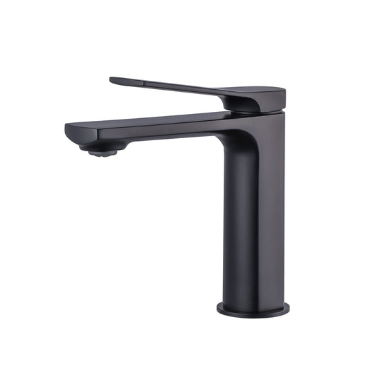 Aqua Balli Single Lever Bathroom Vanity Faucet Matte Black