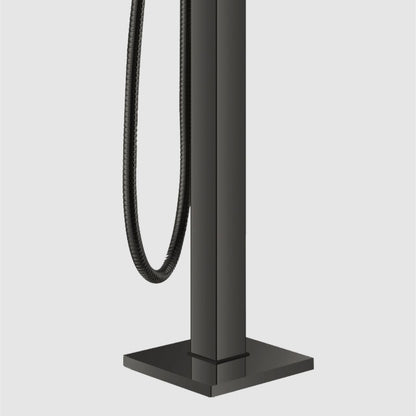 Aqua Squadra Floor Mounted Soker Tub Faucet Black