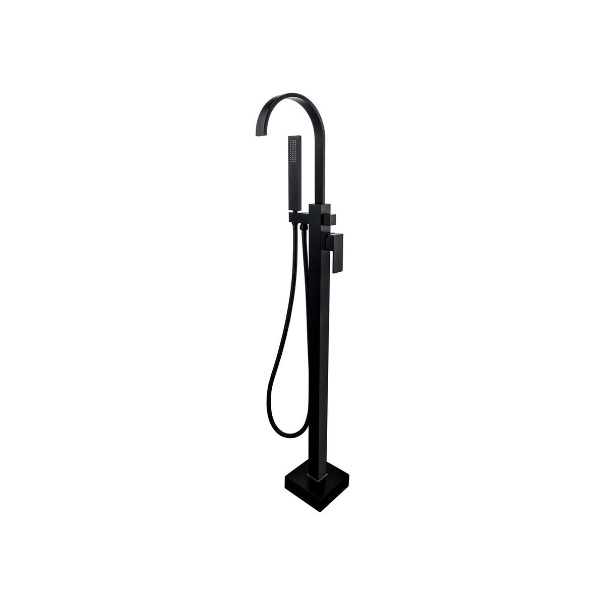 Aqua Arcco Floor Mounted Soker Tub Faucet Black