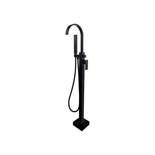 Aqua Arcco Floor Mounted Soker Tub Faucet Black