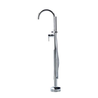 Aqua Ronda Floor Mounted Soker Tub Faucet Chrome