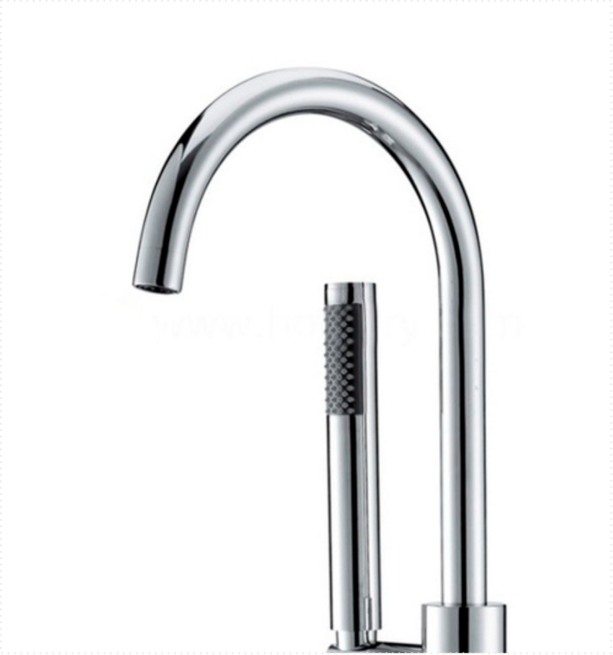 Aqua Ronda Floor Mounted Soker Tub Faucet Chrome