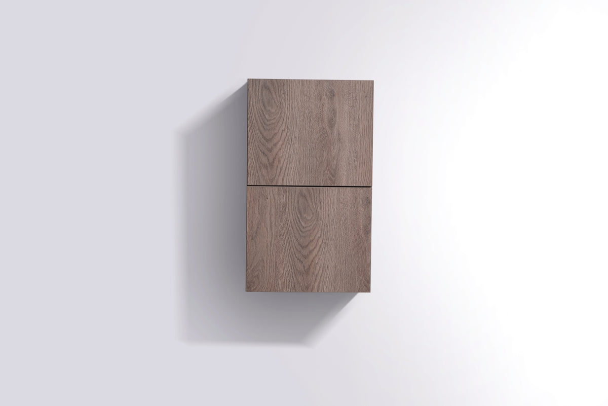 Bathroom Linen Side Cabinet w/ 2 Storage Areas Butternut