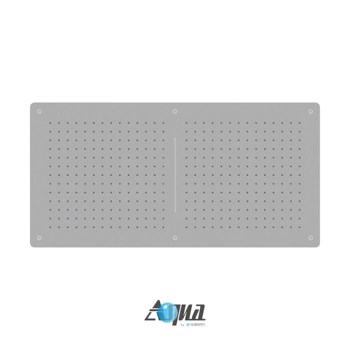Aqua Piazza by KubeBath 40″ Super Slim Rectangular Rain Shower Head Chrome