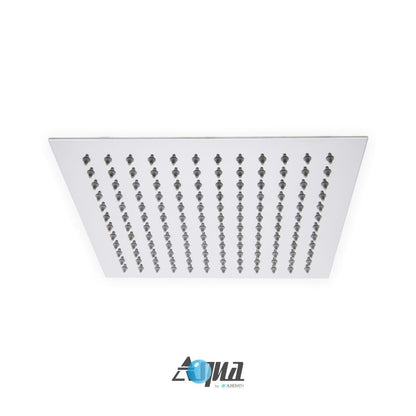 Aqua Piazza Shower Set w/ 12" Square Rain Shower and Tub Filler