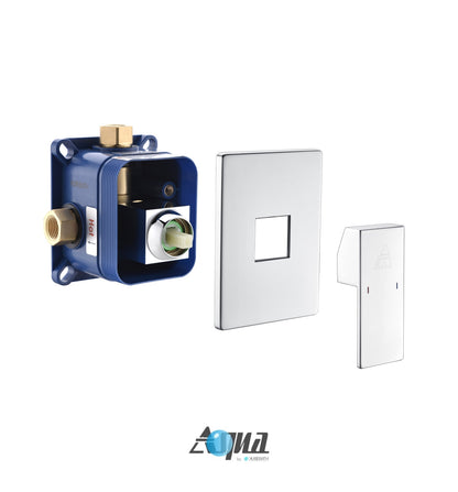 Aqua Piazza Shower Set w/ 8" Ceiling Mount Square Rain Shower Head