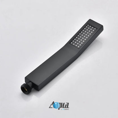 Aqua Piazza by KubeBath Handheld Kit With Handheld, 5' Long Hose and Wall Adapter Matte Black