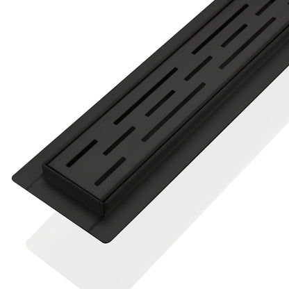 Kube 28″ Black Stainless Steel Linear Grate Matte Black