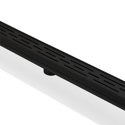 Kube 36″ Black Stainless Steel Linear Grate Matte Black